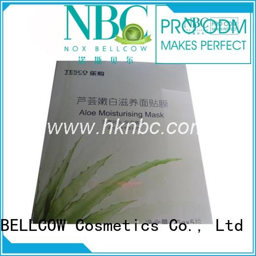 naturecolored facial mask manufacturer relief NOX BELLCOW company