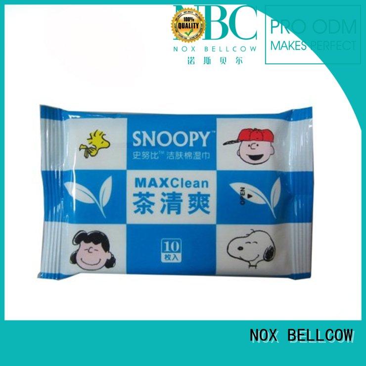 acne cleansing wipes scented tea green NOX BELLCOW Brand facial cleansing wipes