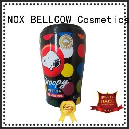 cooling green NOX BELLCOW Brand acne cleansing wipes factory