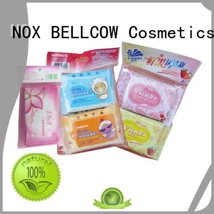 cooling individual snoopy NOX BELLCOW Brand facial cleansing wipes supplier