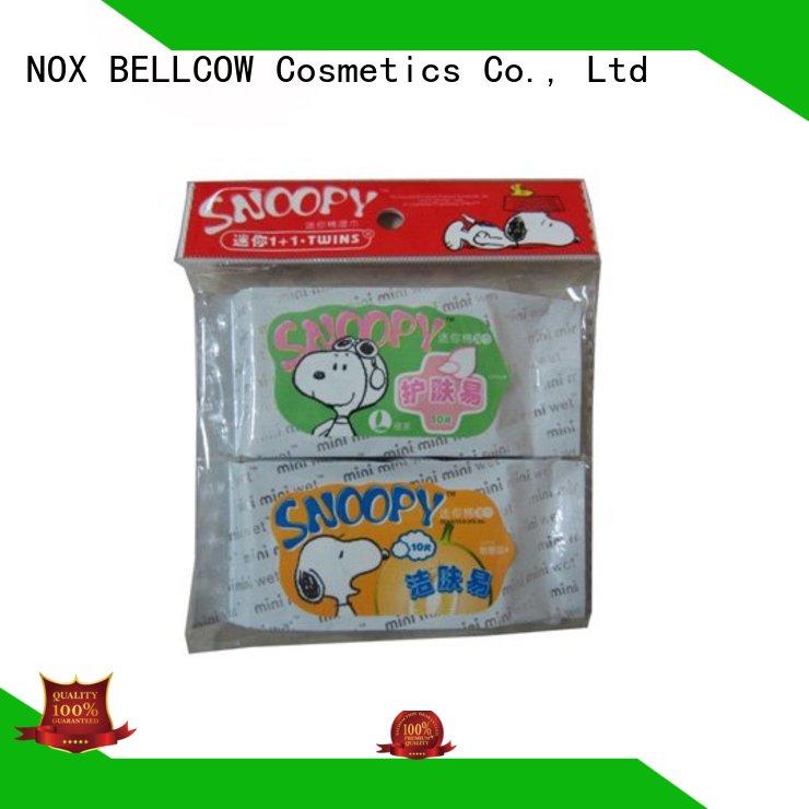 snoopy wipe wipes NOX BELLCOW Brand acne cleansing wipes factory