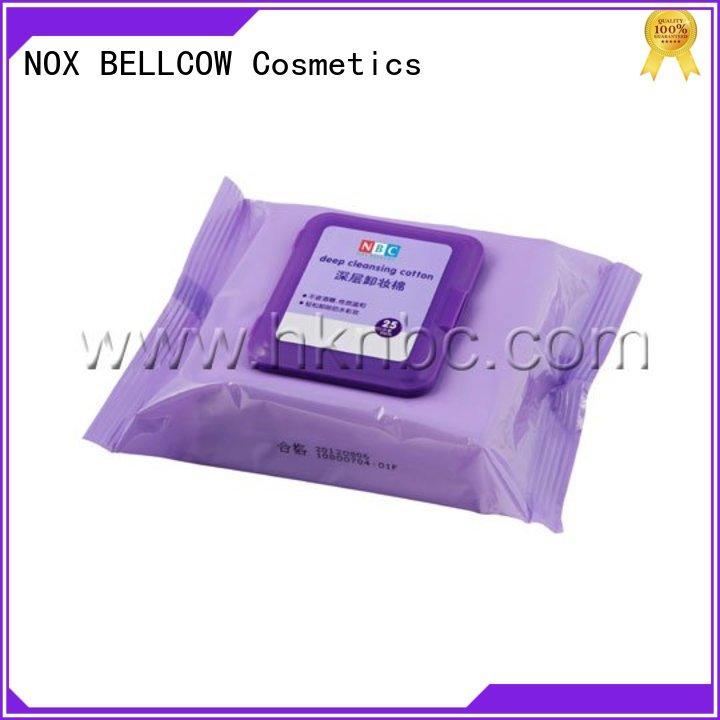 NOX BELLCOW wet best makeup remover wipes wholesale for ladies