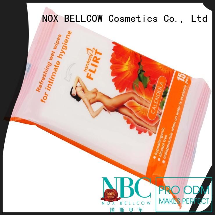 individual men's cleansing wipes factory for hand NOX BELLCOW