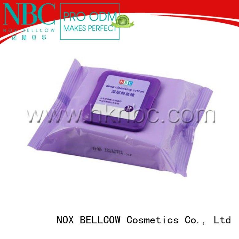 wipes makeupremover oil free makeup remover wipes NOX BELLCOW manufacture