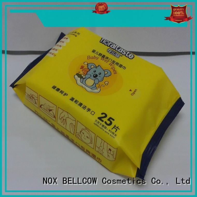 cotton baby biodegradable baby wipes NOX BELLCOW Brand